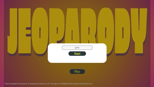 Jeoparody interface